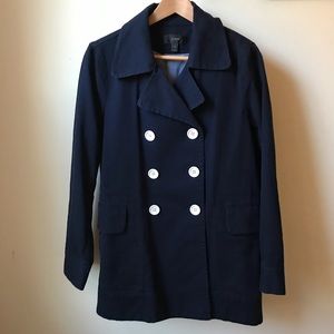 EUC J. Crew Canvas Pea Coat